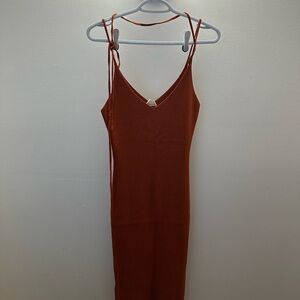 Rust Sleeveless Dress
